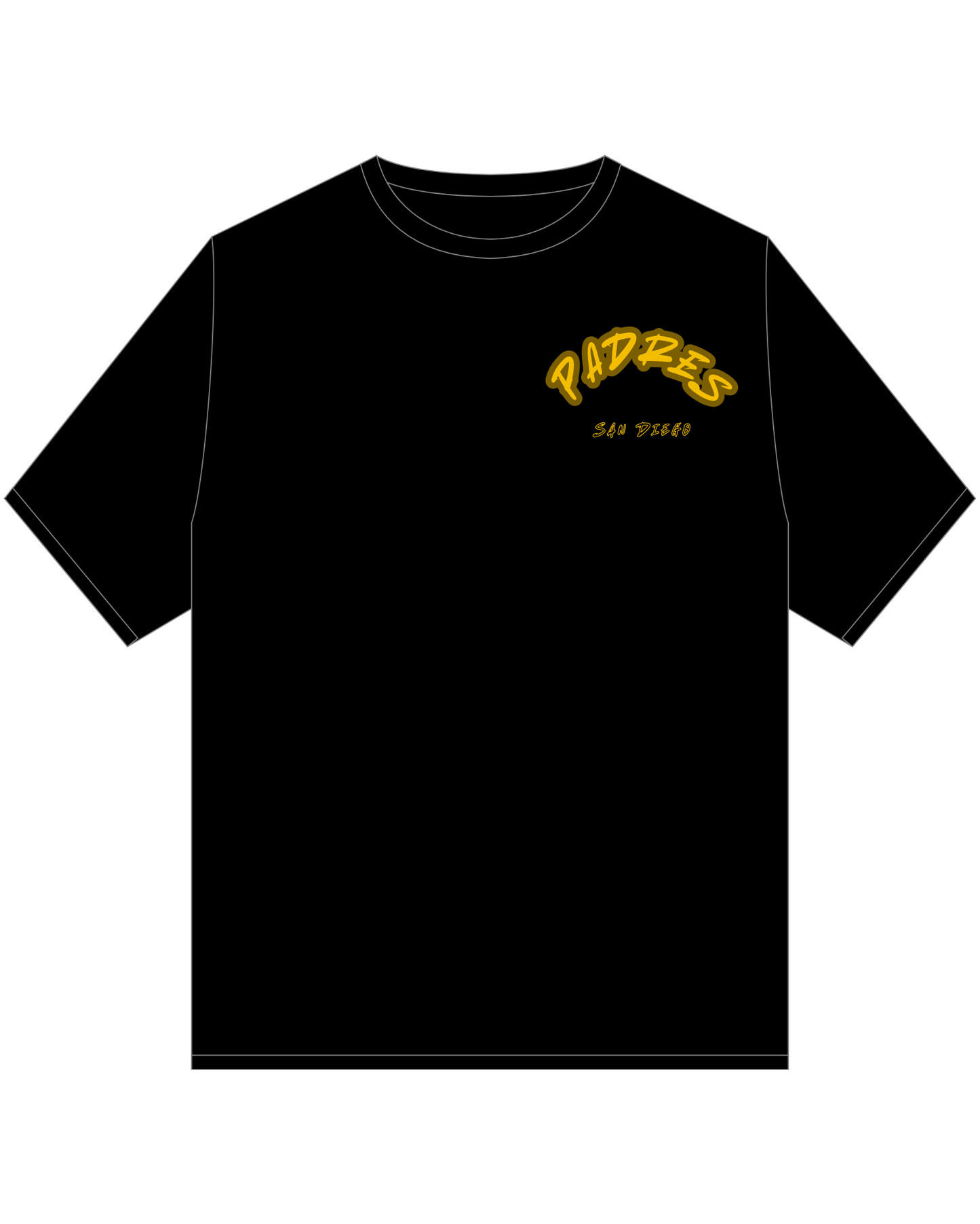 San Diego Baseball " Jersey Style " Tshirt