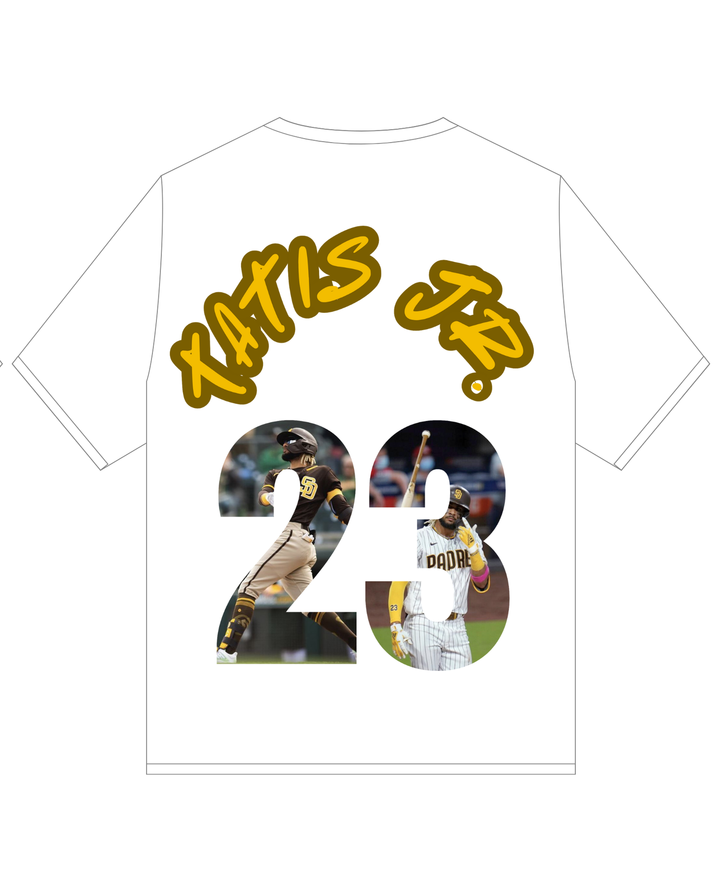 San Diego Baseball " Jersey Style " Tshirt